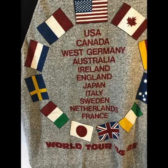 Large VTG Bruce Springsteen E Street band World Tour ‘84 ‘85 Signal T-Shirt USA